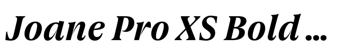 Joane Pro XS Bold Italic